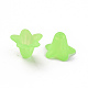 Green Frosted Transparent Acrylic Flower Beads US-X-PLF018-05-5