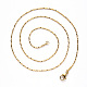 Vacuum Plating 304 Stainless Steel Coreana Chain Necklace US-NJEW-S420-006B-G-2