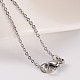 304 Stainless Steel Cable Chain Necklaces US-NJEW-JN01526-04-4