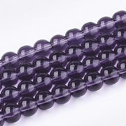 Glass Beads Strands US-GR6mm06Y