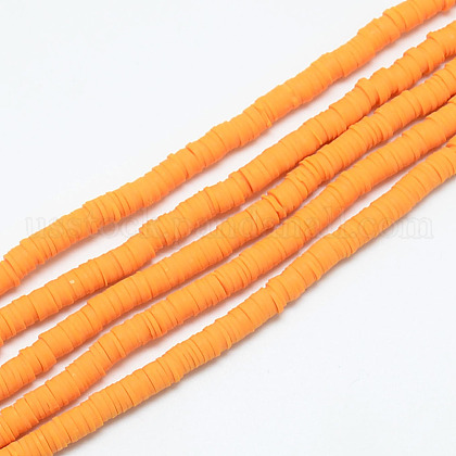 Handmade Polymer Clay Bead Strands US-CLAY-T002-6mm-31-1