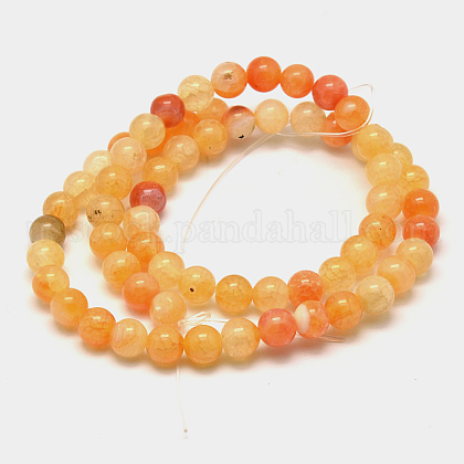 Natural Crackle Agate Bead Strands&nbsp;US-X-G-K166-10-6mm-01-2