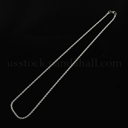 304 Stainless Steel Rope Chain Necklaces US-STAS-S029-01-1