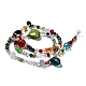 Mixed Electroplate Glass Beads Strands US-EGLA-A003-01-2