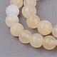 Natural Yellow Jade Beads Strands US-G-Q462-8mm-36-1