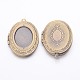 Romantic Valentines Day Ideas for Him with Your Photo Brass Locket Pendants US-ECF133-3AB-1