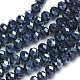 Faceted Rondelle Glass Beads Strands US-GR8MMY-27L-1