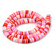 Handmade Polymer Clay Beads Strands US-CLAY-R089-6mm-104-2