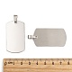 201 Stainless Steel Rounded Rectangle Stamping Blank Tag Pendants US-STAS-S030-03-2