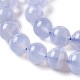 Round Natural Blue Lace Agate Bead Strands US-G-F289-27-8mm-4