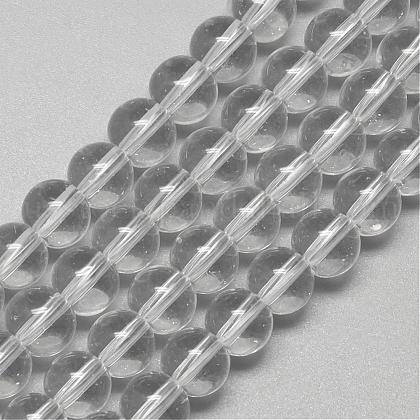 Glass Beads Strands US-GR8mm01Y-1
