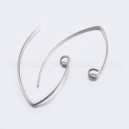 Brass Earring Hooks US-KK-K197-60P-1