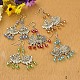 Tibetan Style Chandelier Earrings US-EJEW-JE00538-1