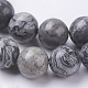 Natural Map Stone/Picasso Stone/Picasso Jasper Beads Strands US-G-G047-12mm-3