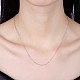 925 Sterling Silver Chain Necklaces US-NJEW-BB30129-18-4