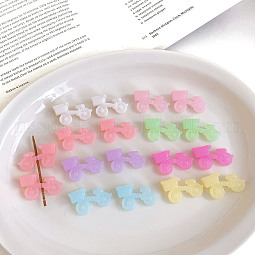 Opaque Acrylic Beads US-OACR-H038-17