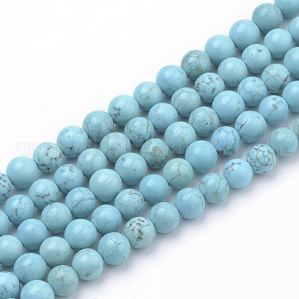 Synthetic Turquoise Beads Strands US-G-Q953-02-8mm-1