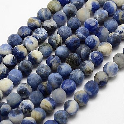 Natural Sodalite Beads Strands&nbsp;US-G-J364-01-6mm-1