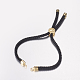 Nylon Twisted Cord Bracelet Making US-MAK-F019-04G-1