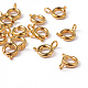 Golden Tone Jewelry Components Brass Spring Ring Clasps US-X-EC095-G-2