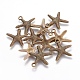 Antique Bronze Starfish/Sea Stars Tibetan Style Alloy Pendants US-X-TIBEP-EA306Y-AB-FF-2