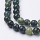 Natural Moss Agate Beads Strands US-GSR001-2