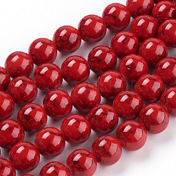 Synthetic Turquoise Beads Strands US-X-TURQ-H038-10mm-XXS17