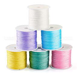 6 Rolls 6 Colors Nylon Chinese Knot Cord US-NWIR-TA0001-06