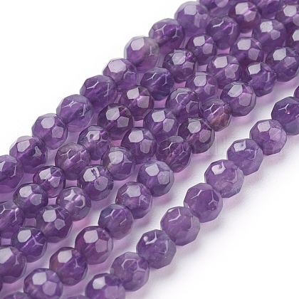 Natural Amethyst Beads Strands US-G-C073-4mm-3-1