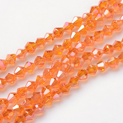 Glass Beads Strands US-EGLA-S056-4mm-14-1