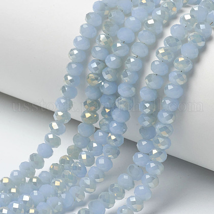 Electroplate Glass Beads Strands US-EGLA-A034-J10mm-H06-1