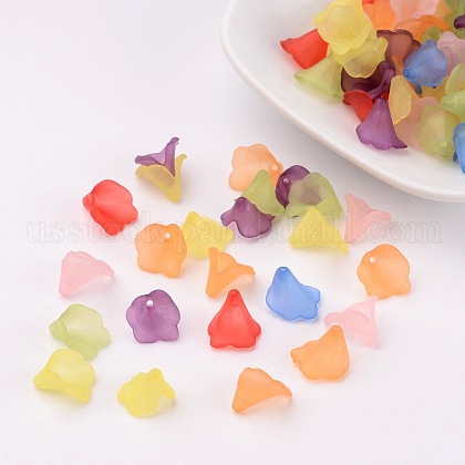Transparent Frosted Acrylic Beads US-X-PL620-1