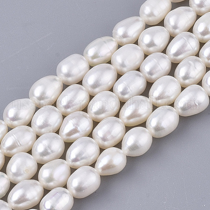 Grade AA Natural Cultured Freshwater Pearl Beads Strands US-PEAR-Q015-036A-01-1