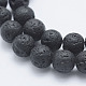 Synthetic Lava Rock Beads Strands US-G-F549-8mm-B10-3