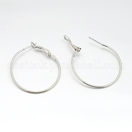 Iron Hoop Earrings US-E220-1