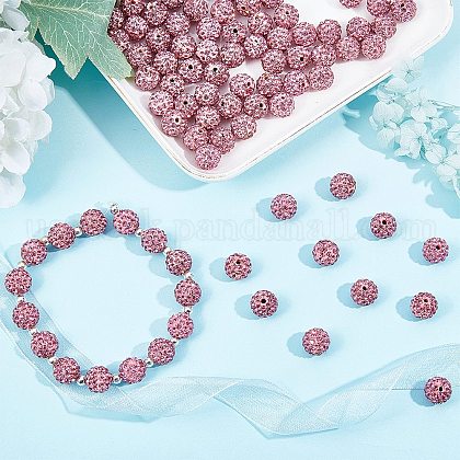 Pave Disco Ball Beads&nbsp;US-RB-A130-10mm-23-5