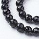 Natural Black Onyx Beads Strands US-G-E145-10mm-3B-3