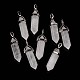 Natural Quartz Crystal Double Terminated Pointed Pendants US-G-F295-04G-3