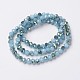 Electroplate Glass Beads Strands US-EGLA-A034-J10mm-S03-2