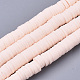 Handmade Polymer Clay Beads Strands US-CLAY-R089-6mm-072-1