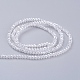 Electroplate Glass Beads Strands US-EGLA-R048-2mm-01-2