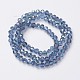 Electroplate Transparent Glass Beads Strands US-EGLA-A034-T6mm-S09-2