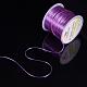 0.8mm Purple Elastic Wire Stretch Polyester Threads Jewelry Bracelet Beading String Cords US-EW-PH0001-0.8mm-01A-4