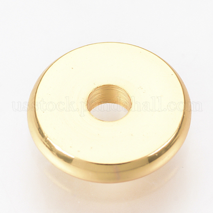 Brass Spacer Beads US-KK-Q738-6mm-04G-1