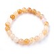 Natural Topaz Jade Beads Stretch Bracelets US-BJEW-F380-01-B07-1