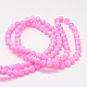 Baking Painted Glass Round Bead Strands US-DGLA-Q019-8mm-M-4