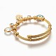 Adjustable 304 Stainless Steel Charm Bangles US-BJEW-F326-03G-4