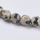 Natural Dalmation Jasper Beads Strands US-G-G515-6mm-06-3
