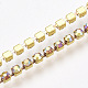 Brass Claw Chain Stretch Bracelets US-BJEW-T010-03G-08-4