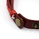 Leather Alloy Watch Bracelets US-WACH-J002-M-4